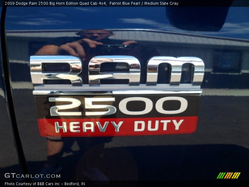 Patriot Blue Pearl / Medium Slate Gray 2009 Dodge Ram 2500 Big Horn Edition Quad Cab 4x4