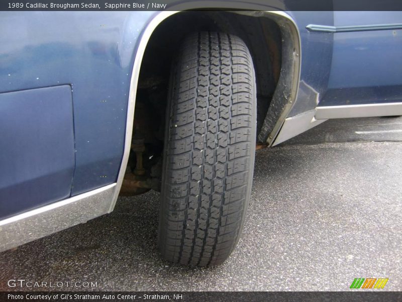 Sapphire Blue / Navy 1989 Cadillac Brougham Sedan