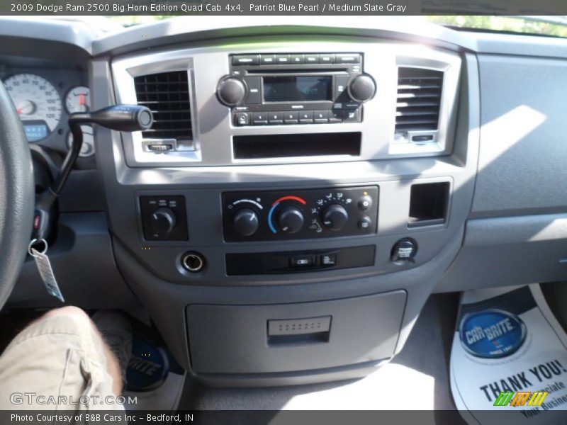 Patriot Blue Pearl / Medium Slate Gray 2009 Dodge Ram 2500 Big Horn Edition Quad Cab 4x4