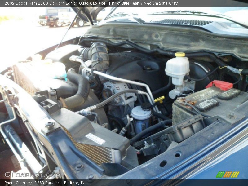 Patriot Blue Pearl / Medium Slate Gray 2009 Dodge Ram 2500 Big Horn Edition Quad Cab 4x4