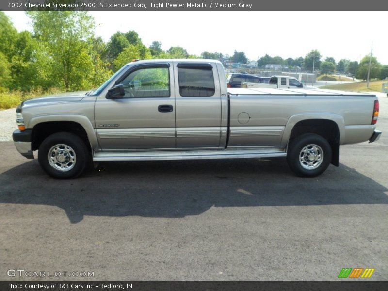 Light Pewter Metallic / Medium Gray 2002 Chevrolet Silverado 2500 LS Extended Cab