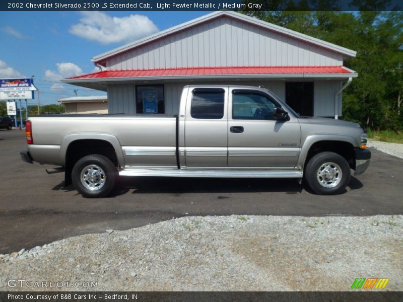 Light Pewter Metallic / Medium Gray 2002 Chevrolet Silverado 2500 LS Extended Cab