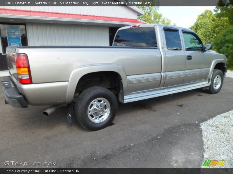 Light Pewter Metallic / Medium Gray 2002 Chevrolet Silverado 2500 LS Extended Cab