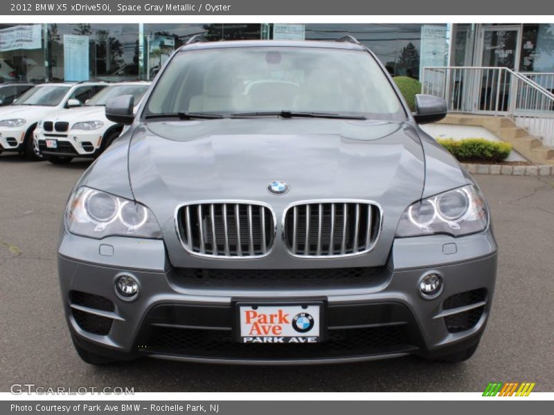 Space Gray Metallic / Oyster 2012 BMW X5 xDrive50i