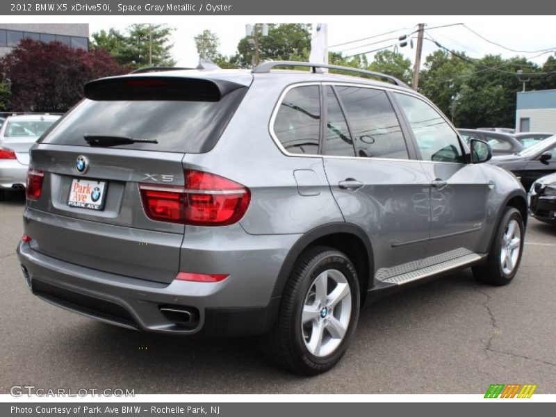 Space Gray Metallic / Oyster 2012 BMW X5 xDrive50i