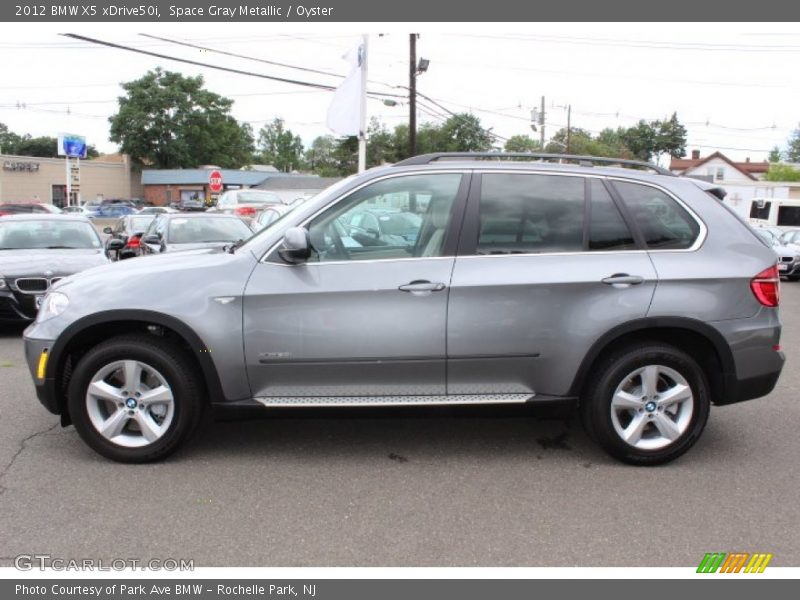 Space Gray Metallic / Oyster 2012 BMW X5 xDrive50i