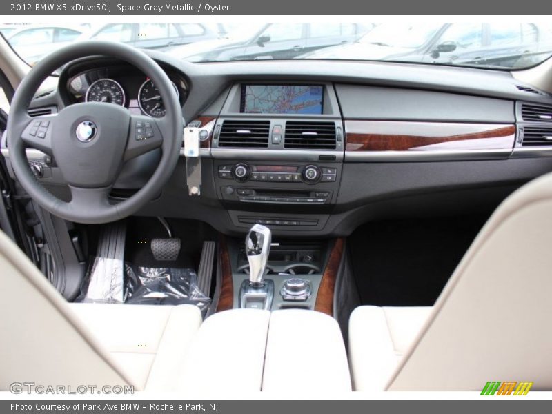 Space Gray Metallic / Oyster 2012 BMW X5 xDrive50i