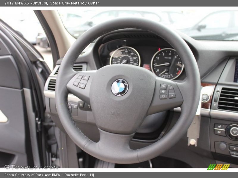 Space Gray Metallic / Oyster 2012 BMW X5 xDrive50i
