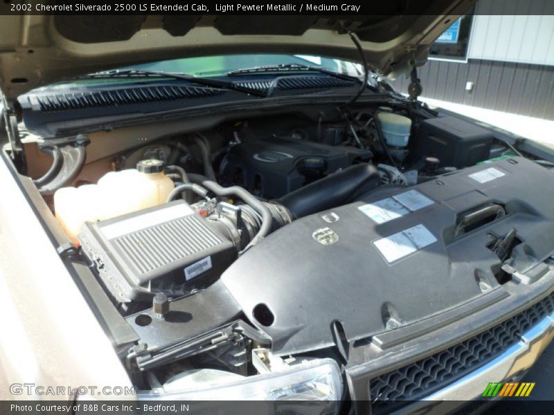 Light Pewter Metallic / Medium Gray 2002 Chevrolet Silverado 2500 LS Extended Cab