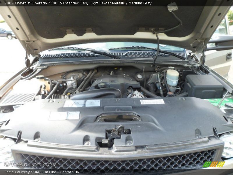 Light Pewter Metallic / Medium Gray 2002 Chevrolet Silverado 2500 LS Extended Cab
