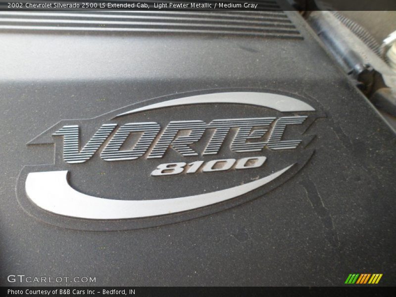 Light Pewter Metallic / Medium Gray 2002 Chevrolet Silverado 2500 LS Extended Cab