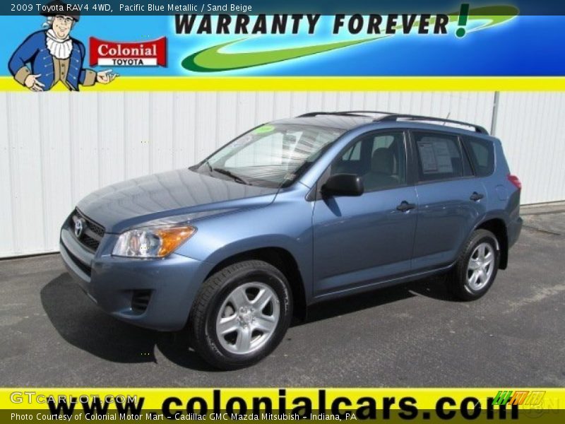 Pacific Blue Metallic / Sand Beige 2009 Toyota RAV4 4WD