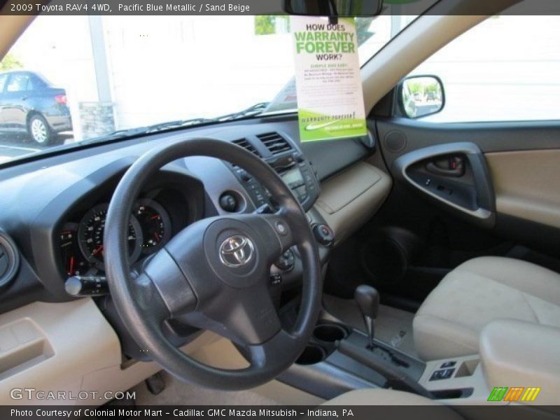 Pacific Blue Metallic / Sand Beige 2009 Toyota RAV4 4WD