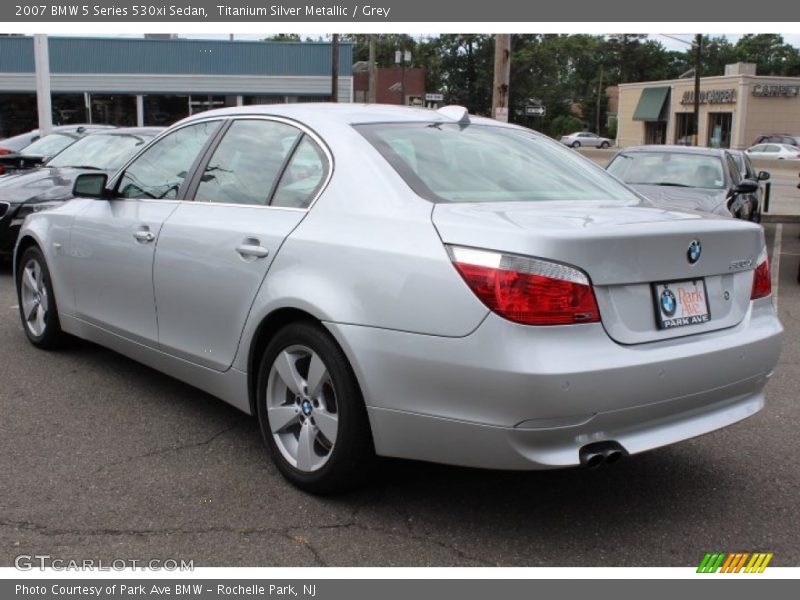 Titanium Silver Metallic / Grey 2007 BMW 5 Series 530xi Sedan