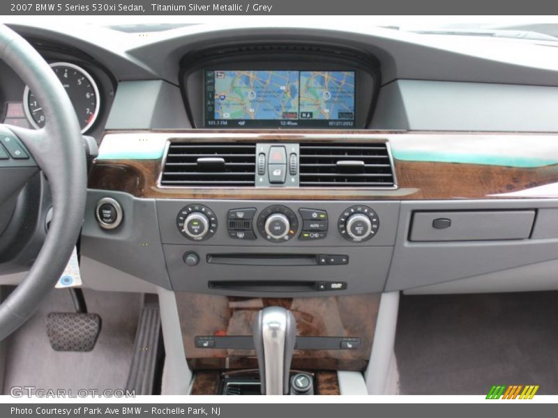 Titanium Silver Metallic / Grey 2007 BMW 5 Series 530xi Sedan