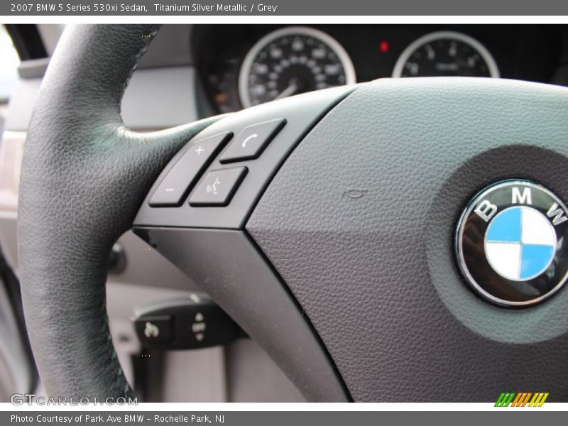 Titanium Silver Metallic / Grey 2007 BMW 5 Series 530xi Sedan