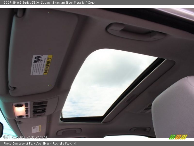 Titanium Silver Metallic / Grey 2007 BMW 5 Series 530xi Sedan