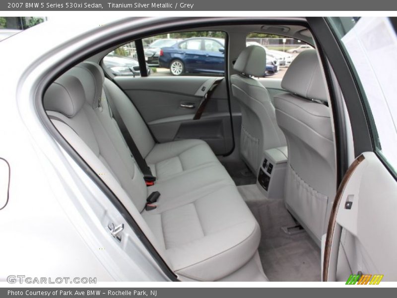 Titanium Silver Metallic / Grey 2007 BMW 5 Series 530xi Sedan