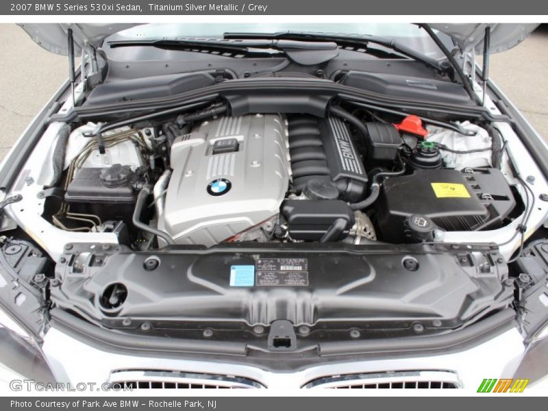 Titanium Silver Metallic / Grey 2007 BMW 5 Series 530xi Sedan