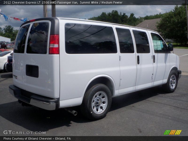 Summit White / Medium Pewter 2012 Chevrolet Express LT 1500 AWD Passenger Van