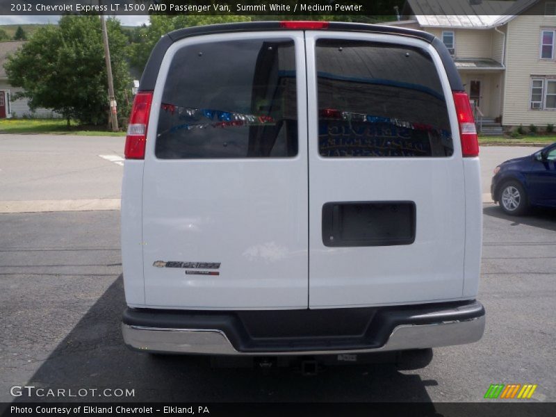 Summit White / Medium Pewter 2012 Chevrolet Express LT 1500 AWD Passenger Van