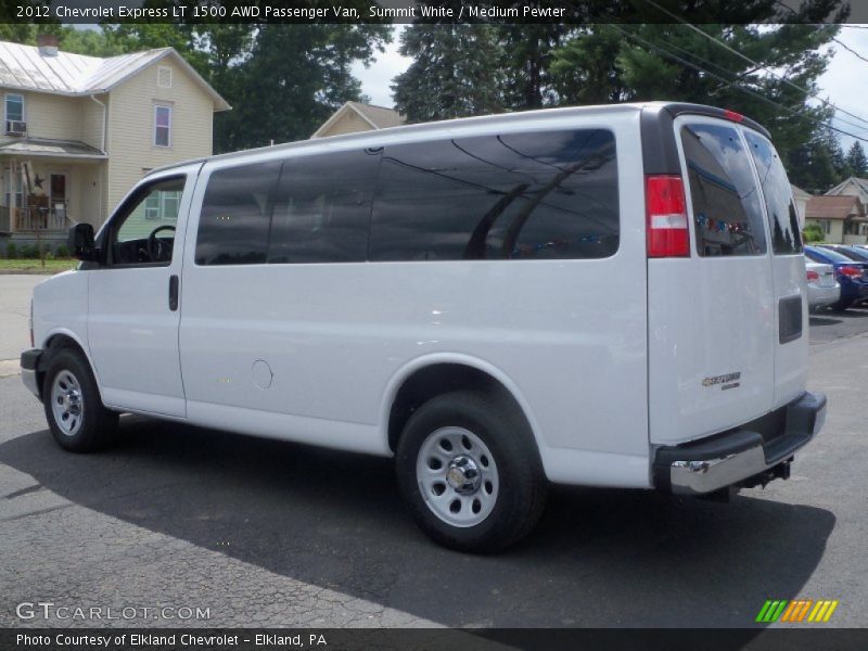 Summit White / Medium Pewter 2012 Chevrolet Express LT 1500 AWD Passenger Van