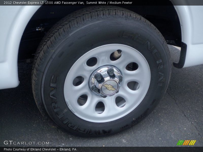 Summit White / Medium Pewter 2012 Chevrolet Express LT 1500 AWD Passenger Van