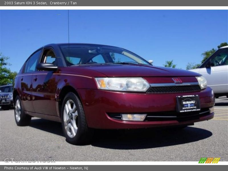 Cranberry / Tan 2003 Saturn ION 3 Sedan