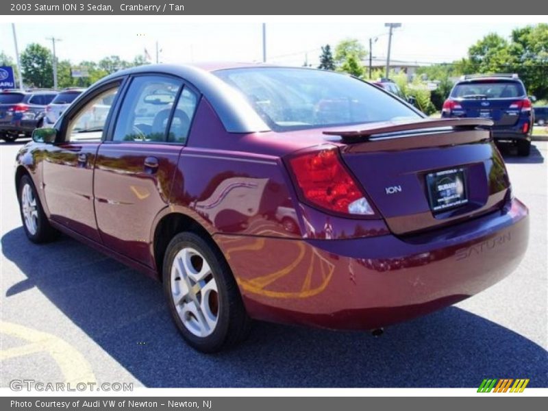 Cranberry / Tan 2003 Saturn ION 3 Sedan