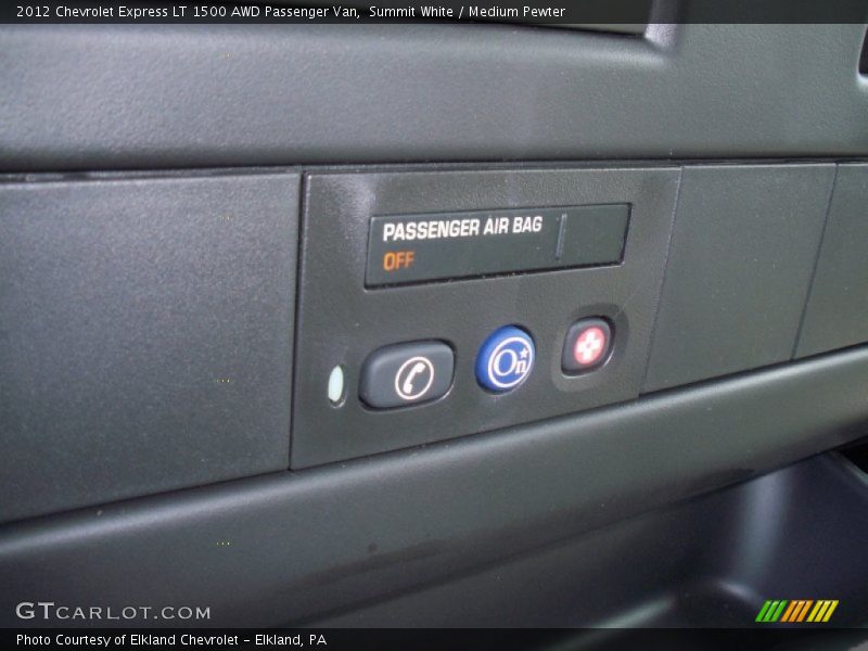 Summit White / Medium Pewter 2012 Chevrolet Express LT 1500 AWD Passenger Van