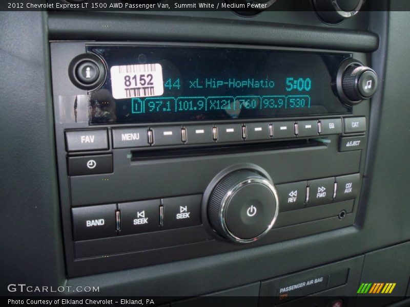 Audio System of 2012 Express LT 1500 AWD Passenger Van