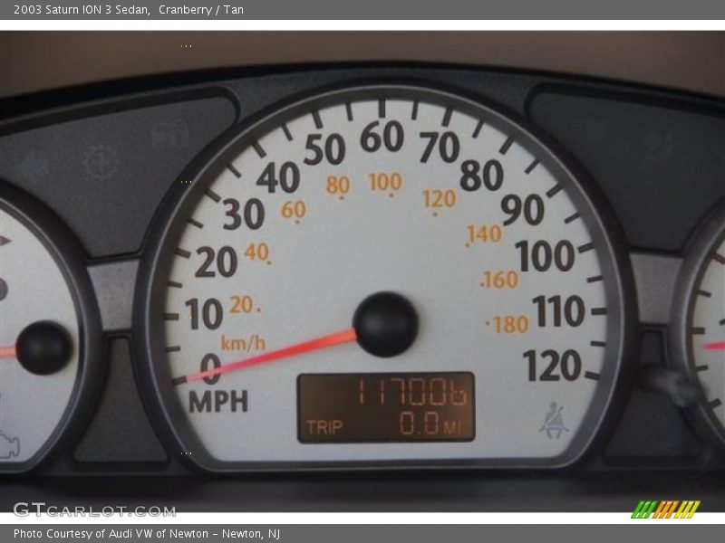 Cranberry / Tan 2003 Saturn ION 3 Sedan