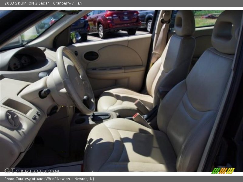 Cranberry / Tan 2003 Saturn ION 3 Sedan