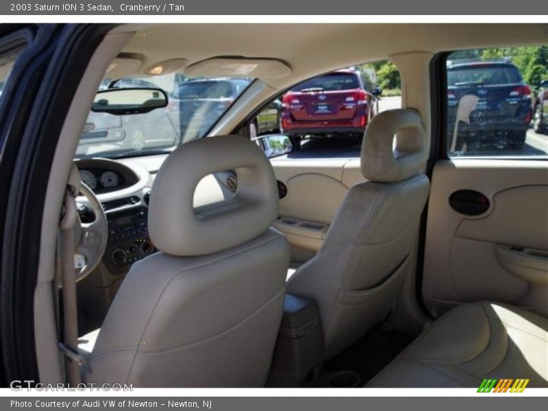 Cranberry / Tan 2003 Saturn ION 3 Sedan