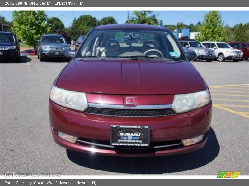 Cranberry / Tan 2003 Saturn ION 3 Sedan