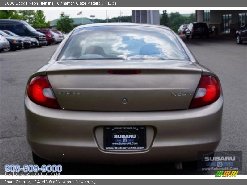Cinnamon Glaze Metallic / Taupe 2000 Dodge Neon Highline