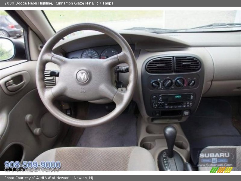 Cinnamon Glaze Metallic / Taupe 2000 Dodge Neon Highline