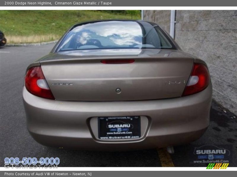 Cinnamon Glaze Metallic / Taupe 2000 Dodge Neon Highline