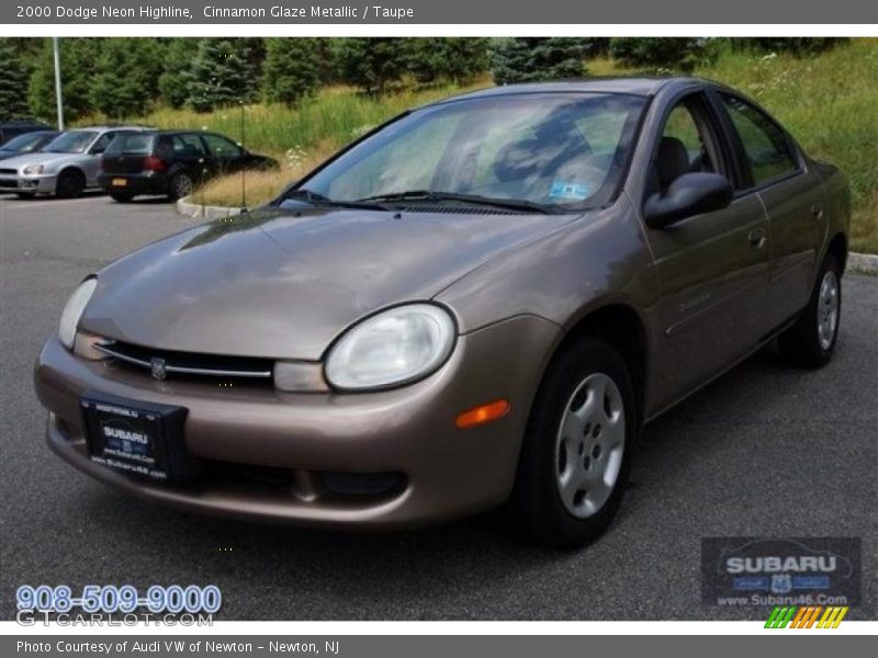 Cinnamon Glaze Metallic / Taupe 2000 Dodge Neon Highline