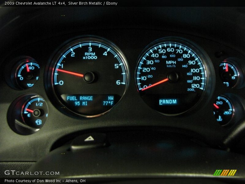 Silver Birch Metallic / Ebony 2009 Chevrolet Avalanche LT 4x4