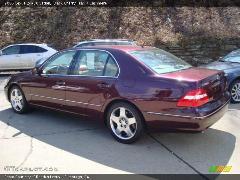 Black Cherry Pearl / Cashmere 2005 Lexus LS 430 Sedan