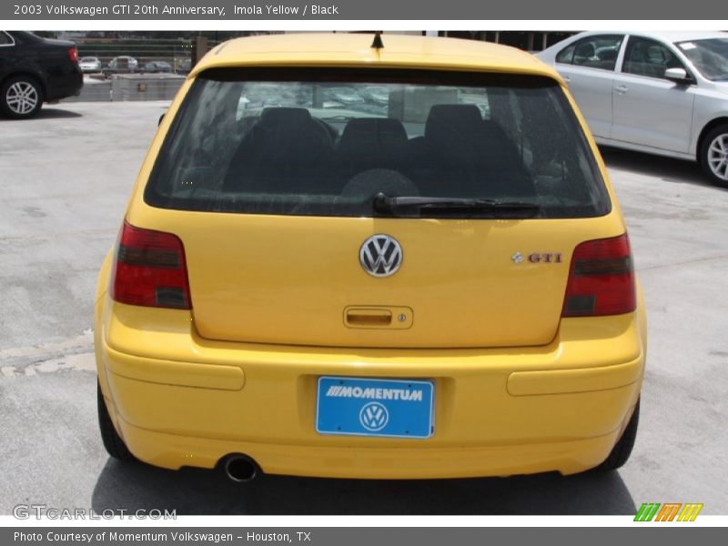 Imola Yellow / Black 2003 Volkswagen GTI 20th Anniversary