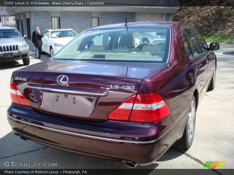 Black Cherry Pearl / Cashmere 2005 Lexus LS 430 Sedan