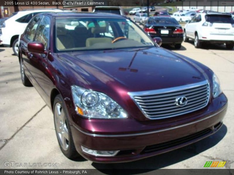 Black Cherry Pearl / Cashmere 2005 Lexus LS 430 Sedan