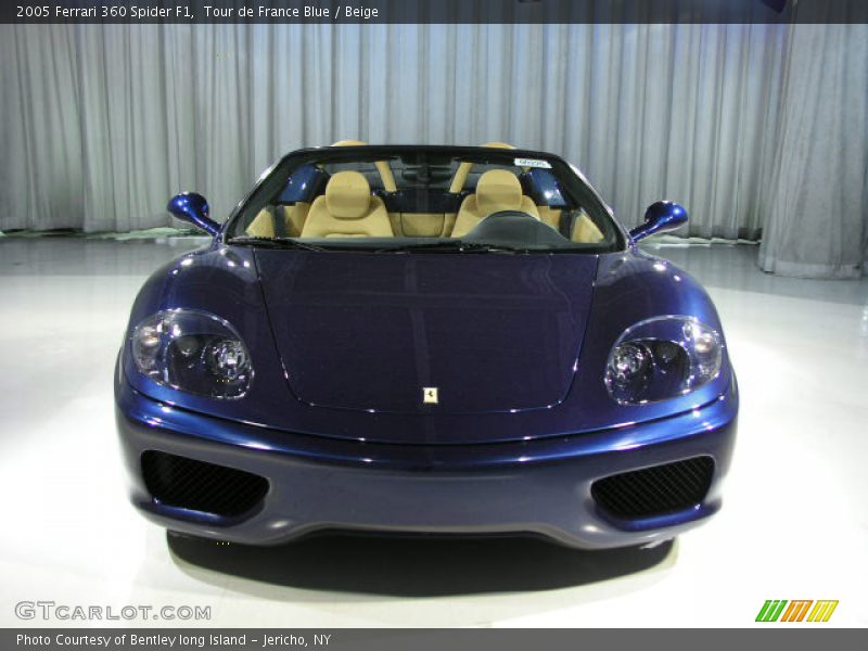 2005 Ferrari 360 Spider F1 in Tour de France Blue / Beige, Front - 2005 Ferrari 360 Spider F1