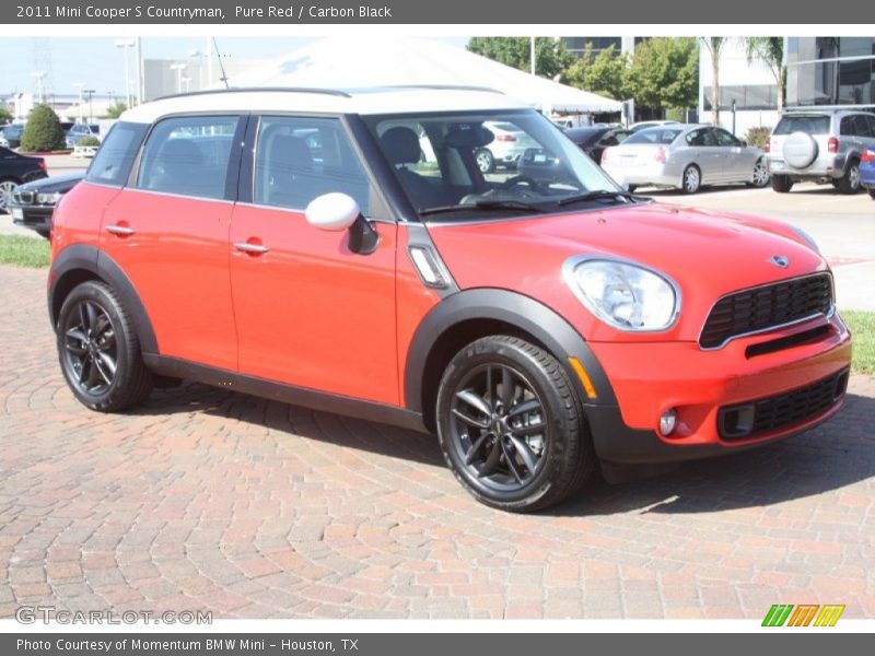Pure Red / Carbon Black 2011 Mini Cooper S Countryman