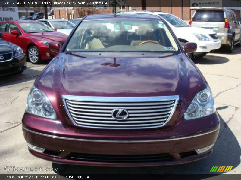 Black Cherry Pearl / Cashmere 2005 Lexus LS 430 Sedan
