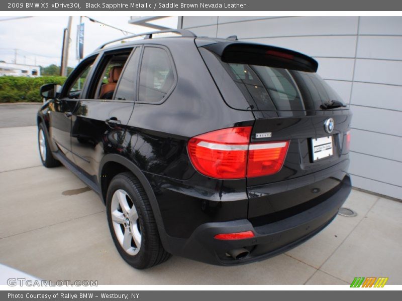 Black Sapphire Metallic / Saddle Brown Nevada Leather 2009 BMW X5 xDrive30i