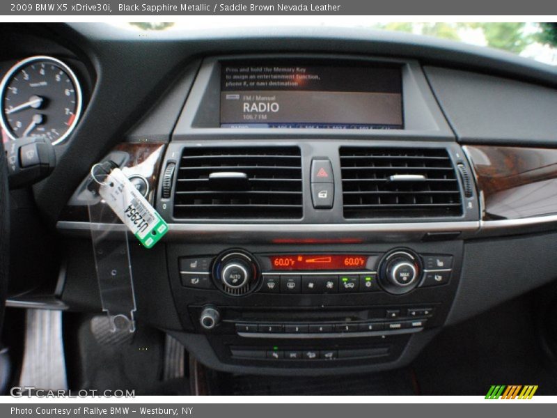 Black Sapphire Metallic / Saddle Brown Nevada Leather 2009 BMW X5 xDrive30i