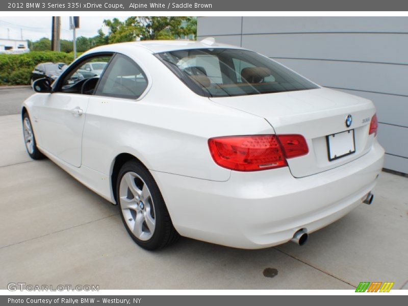 Alpine White / Saddle Brown 2012 BMW 3 Series 335i xDrive Coupe
